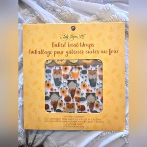 Lady Jayne Ltd Baked Treat Wraps With Stickers 30 Count Fall Gnome Design
